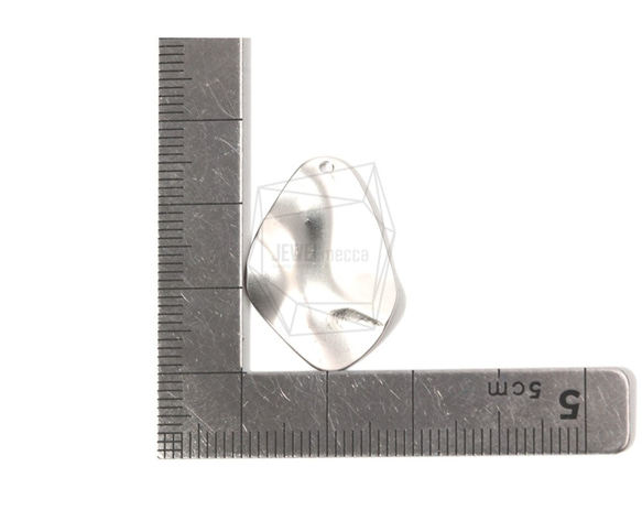 PDT-1580-MR【2個入り】ジオメトリックペンダント,Geometric Pendant/20mm X 25mm 5枚目の画像