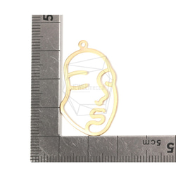 PDT-1583-MG【2件】臉部吊墜，臉部吊墜/ 20毫米X 33毫米 第5張的照片