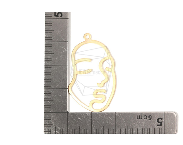 PDT-1583-MG【2件】臉部吊墜，臉部吊墜/ 20毫米X 33毫米 第5張的照片