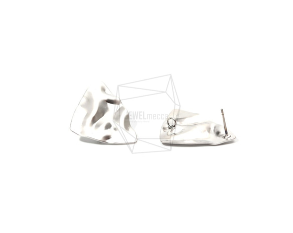 ERG-754-MR【2個入り】トライアングルピアス,Triangle Post Earring/22mm X 25mm 2枚目の画像