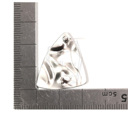 ERG-754-MR【2個入り】トライアングルピアス,Triangle Post Earring/22mm X 25mm 5枚目の画像