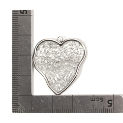 PDT-1588-MR【2個入り】ハートメッシュペンダント,Heart mesh Pendant 5枚目の画像