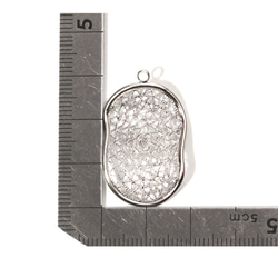 PDT-1589-MR【2個入り】オーバルメッシュペンダント,Oval mesh Pendant 5枚目の画像