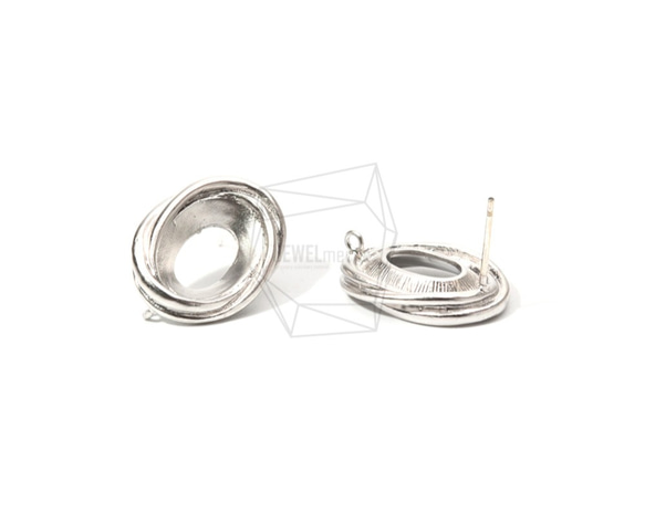 ERG  -  826  -  MR【2件】扭曲耳環，扭紋框架耳釘耳環 第2張的照片
