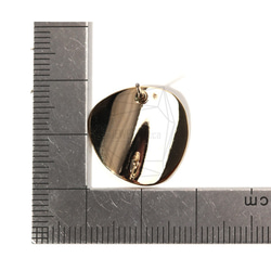 ERG-766-G【2件】圓形耳環，圓形三角形耳環 第5張的照片
