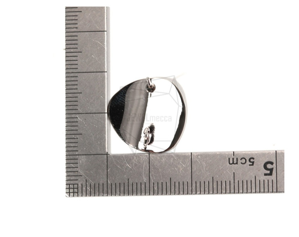 ERG-766-R【2件】圓形耳環，圓形三角形耳環 第5張的照片