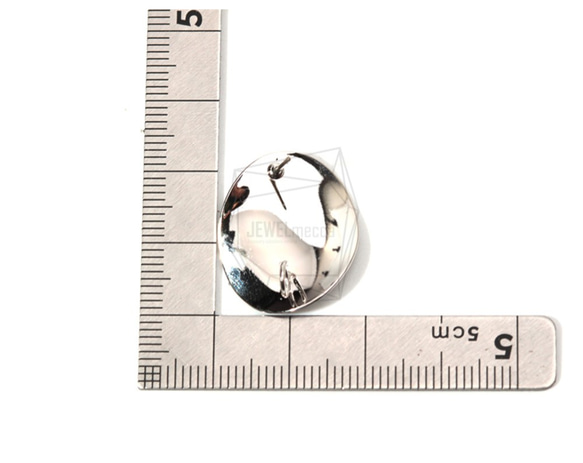 ERG-767-R【2件】圓形耳環，圓形三角形耳環 第5張的照片