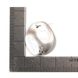 ERG-767-MR【2件】圓形耳環，圓形三角形耳環 第5張的照片