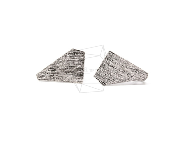 ERG-774-R【2個入り】ジオメトリックピアス,Geometric Post Earring Brushed 1枚目の画像