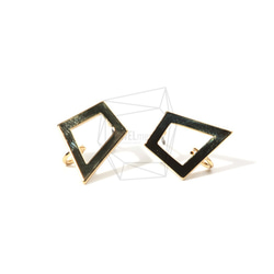 ERG-776-G【2個入り】ジオメトリック ピアス,Geometric Outline Post Earring 1枚目の画像