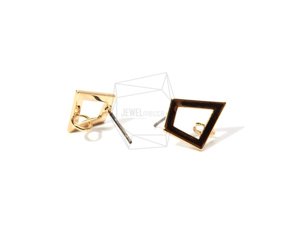 ERG-776-G【2個入り】ジオメトリック ピアス,Geometric Outline Post Earring 3枚目の画像