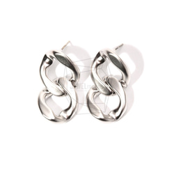 ERG-782-MR【2個入り】チェーンリンクピアス,Chain Link Post Earring 1枚目の画像