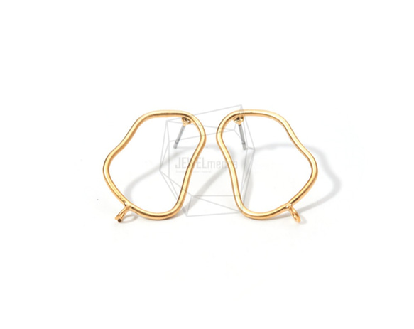 ERG-787-MG【2個入り】ジオメトリックピアス,Geometric Wire Post Earring 1枚目の画像