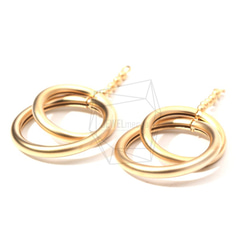 ERG-788-MG【2個入り】サークルリンクピアス,Circle Link Earring Charm 2枚目の画像