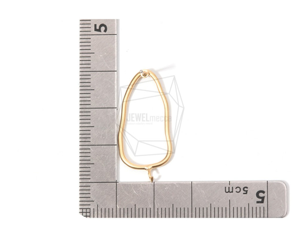ERG-789-MG [2件]圓形耳環，圓形三角形輪廓柱 第5張的照片