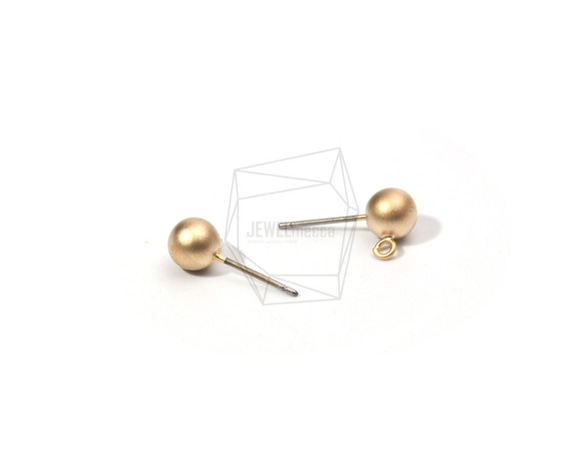 ERG-790-MG【4個入り】ラウンドボールピアス,Round Ball Post Earring 2枚目の画像