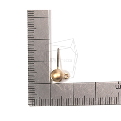 ERG-790-MG【4個入り】ラウンドボールピアス,Round Ball Post Earring 5枚目の画像