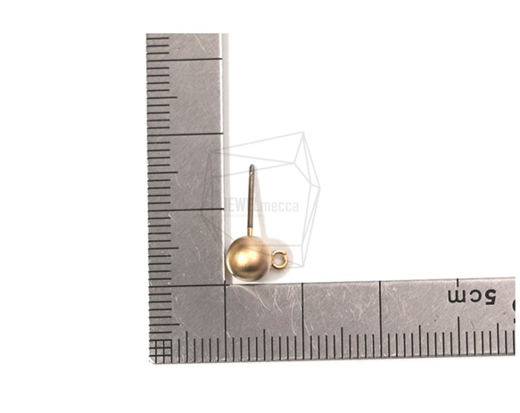 ERG-790-MG【4個入り】ラウンドボールピアス,Round Ball Post Earring 5枚目の画像