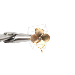 ERG-794-MG【2件】花朵耳環/螺旋彈簧,花朵夾式耳環 第4張的照片