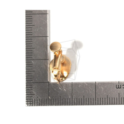 ERG-798-MG【2件】餅乾式耳環/螺旋彈簧，裂紋式夾式 第5張的照片