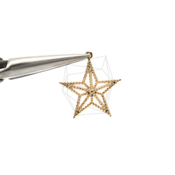 PDT-1603-MG【2個入り】クリスマススターペンダント,Christmas Star Pendant 4枚目の画像