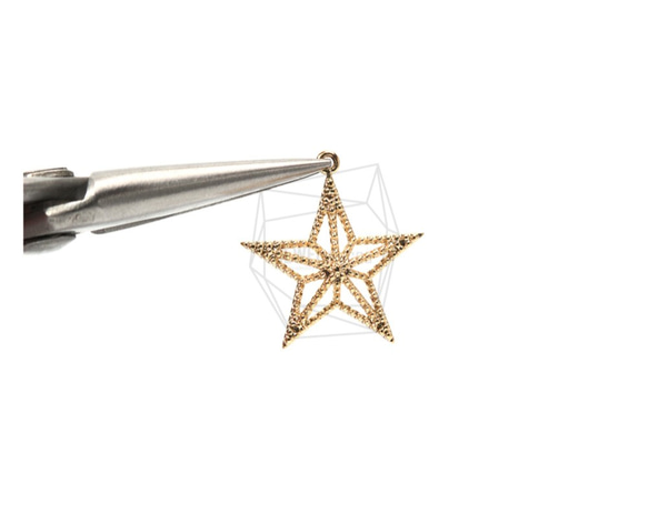 PDT-1603-MG【2個入り】クリスマススターペンダント,Christmas Star Pendant 4枚目の画像