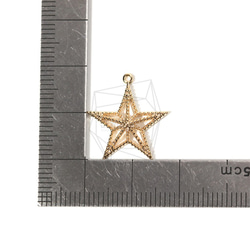 PDT-1603-MG【2個入り】クリスマススターペンダント,Christmas Star Pendant 5枚目の画像