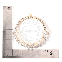 PEA-056-C【每包2件】圓形珍珠，圓形半珍珠，Hal 第5張的照片