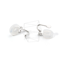 ERG-830-R【4個入り】クリップイヤリング,Non Pierced Clip on Earring 2枚目の画像