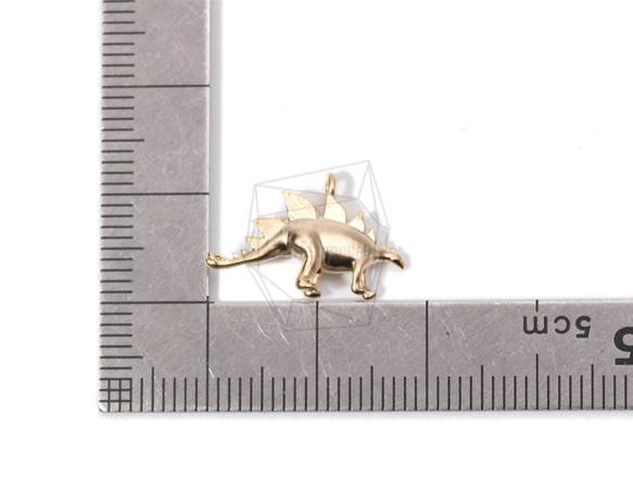 PDT-1624-MG【2個入り】ステゴザウルスペンダント,Dinosaur Stegosaurus Pendant 5枚目の画像