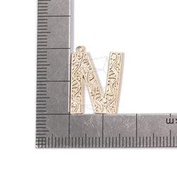 PDT-1632-MG【2個入り】アルファベットNペンダント,Alphabet N Pendant 5枚目の画像