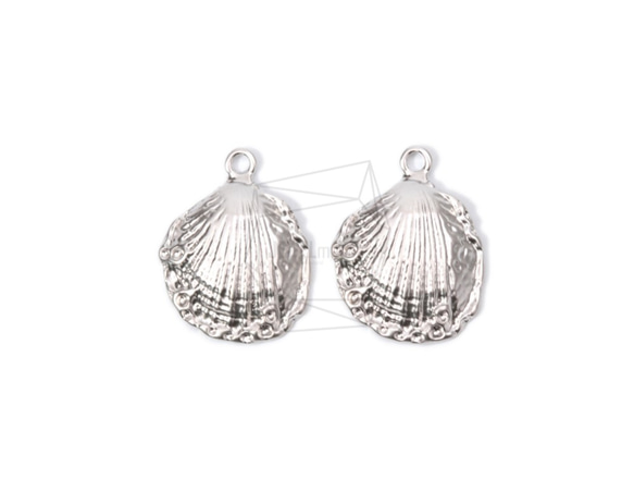 PDT-1640-MR【2件】Shell Charm，Shell Charms，Clam Shell 第1張的照片