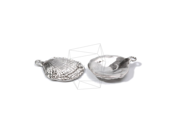 PDT-1640-MR【2件】Shell Charm，Shell Charms，Clam Shell 第3張的照片