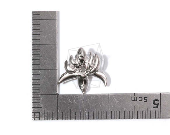 ERG-856-MR【2個入り】ロータスフラワーピアス,Lotus Flower Earring/19mm X 18mm 5枚目の画像