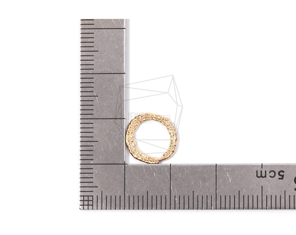 PDT-1666-MG【每包2件】戒指吊墜，紋理戒指吊墜 第5張的照片