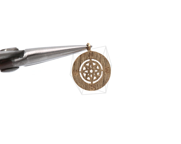 PDT-1703-MG【2個入り】ラウンドコンパスペンダント,Round Compass Pendant 4枚目の画像