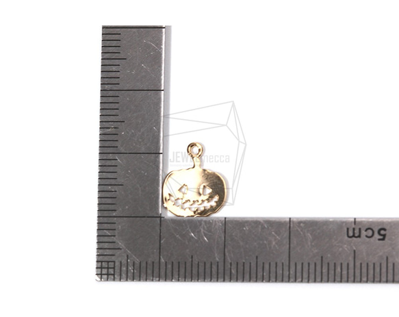 PDT-1704-G【2個入り】パンプキンペンダント,Pumpkin Pendant/10mm X 12mm 5枚目の画像
