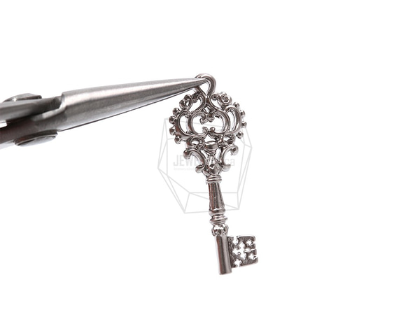 PDT-1712-MR【2個入り】クラウンキーペンダント,Crown Key Pendant 4枚目の画像