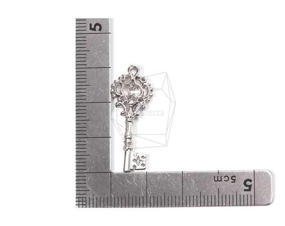 PDT-1712-MR【每包2件】皇冠鑰匙吊墜，皇冠鑰匙吊墜 第5張的照片