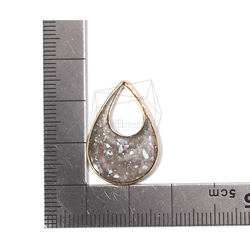 PDT-1746-G【2個入り】エポキシティアドロップ ペンダント,Epoxy Tear Drop Pendant 5枚目の画像