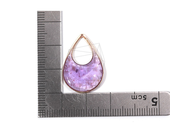 PDT-1747-G【2個入り】エポキシティアドロップ ペンダント,Epoxy Tear Drop Pendant 5枚目の画像