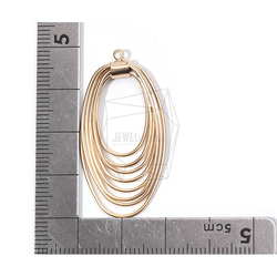 PDT-1762-MG【2個入り】オーバルリンクペンダント,Oval Links Pendant/20mm X 40mm 5枚目の画像