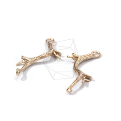 PDT-1763-MG【2個入り】ツリーブランチペンダント,Tree Branches Pendant 2枚目の画像