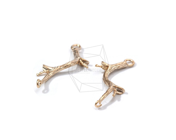 PDT-1763-MG【2個入り】ツリーブランチペンダント,Tree Branches Pendant 2枚目の画像