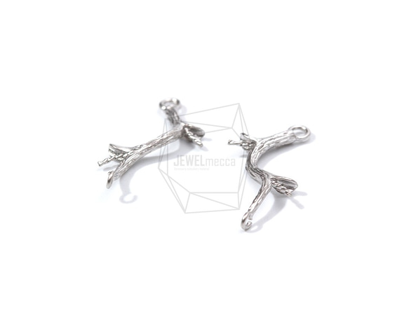 PDT-1763-MR【2個入り】ツリーブランチペンダント,Tree Branches Pendant 2枚目の画像