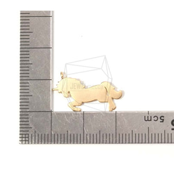 PDT-1455-MG【2件】Unicorn吊墜，獨角獸吊墜/ 12mm x 22mm 第5張的照片