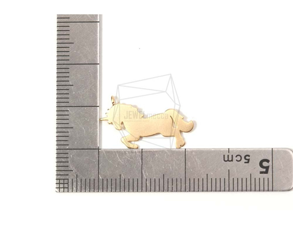 PDT-1455-MG【2件】Unicorn吊墜，獨角獸吊墜/ 12mm x 22mm 第5張的照片