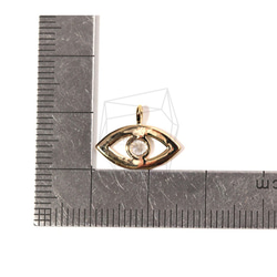 PDT-1512-G【2個裝】Eble Eye Pendant，Evil Eye Pointed立方吊墜 第5張的照片