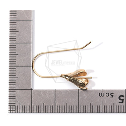 ERG-894-MG【2個入り】フラワーフックピアス,Flower Earwires Hook Earrings 5枚目の画像
