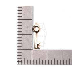 PDT-1795-G【每包2件】圓孔鑰匙吊墜，圓孔鑰匙吊墜 第5張的照片